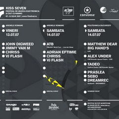 Programul complet al Kiss 7 Festival Bucuresti
