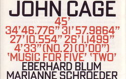 John Cage - Music for Five (Hat Hut Records, 1991)
